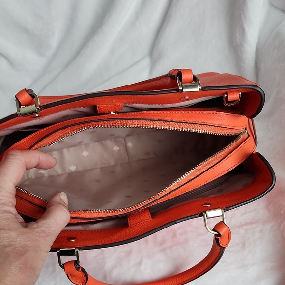 Kate Spade Vibrant Orange Satchel - Picture 6 of 9